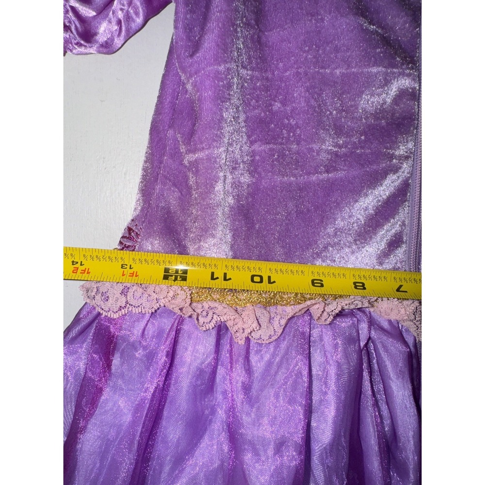 Spirit Disney Rupunzel Costume Dress Renaissance Fair Glitter Girls S 5T/6T Flaw - Picture 12 of 16
